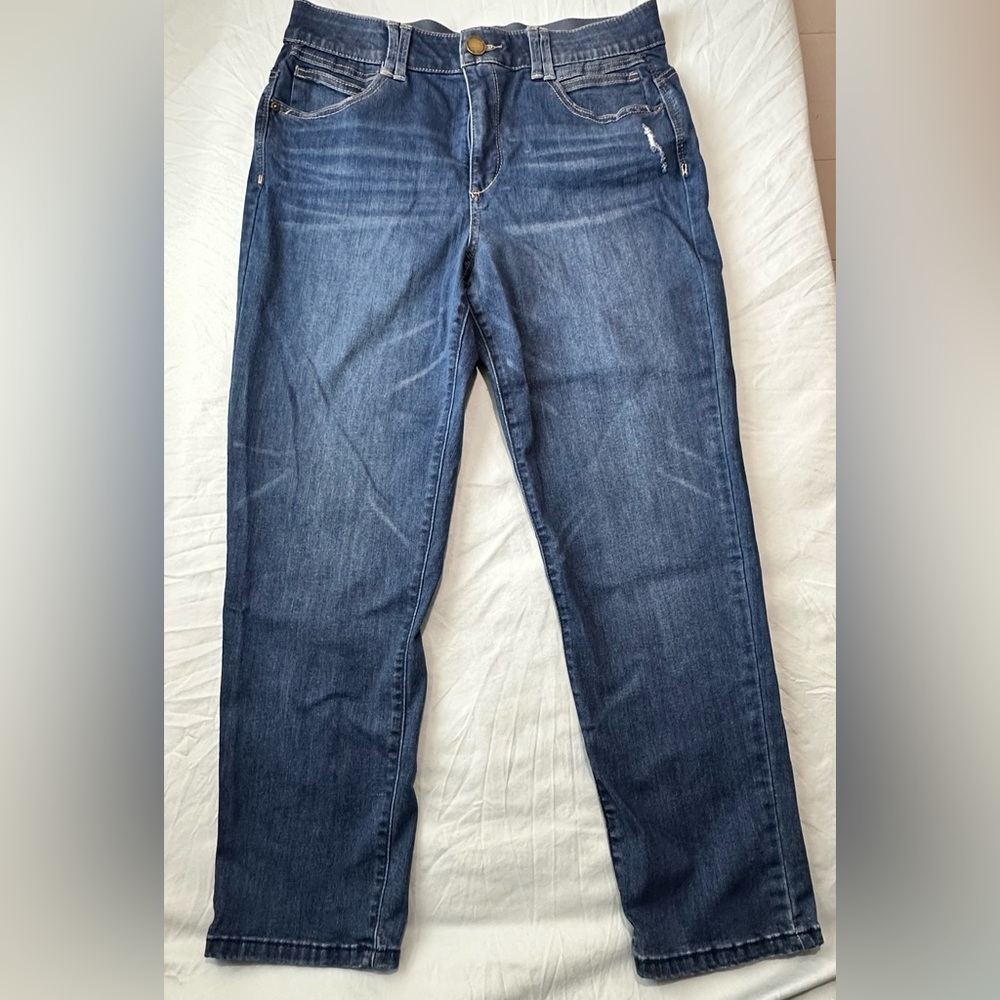 Democracy Ab Technology Jeans Size 14 Blue Mid Rise Stretch
